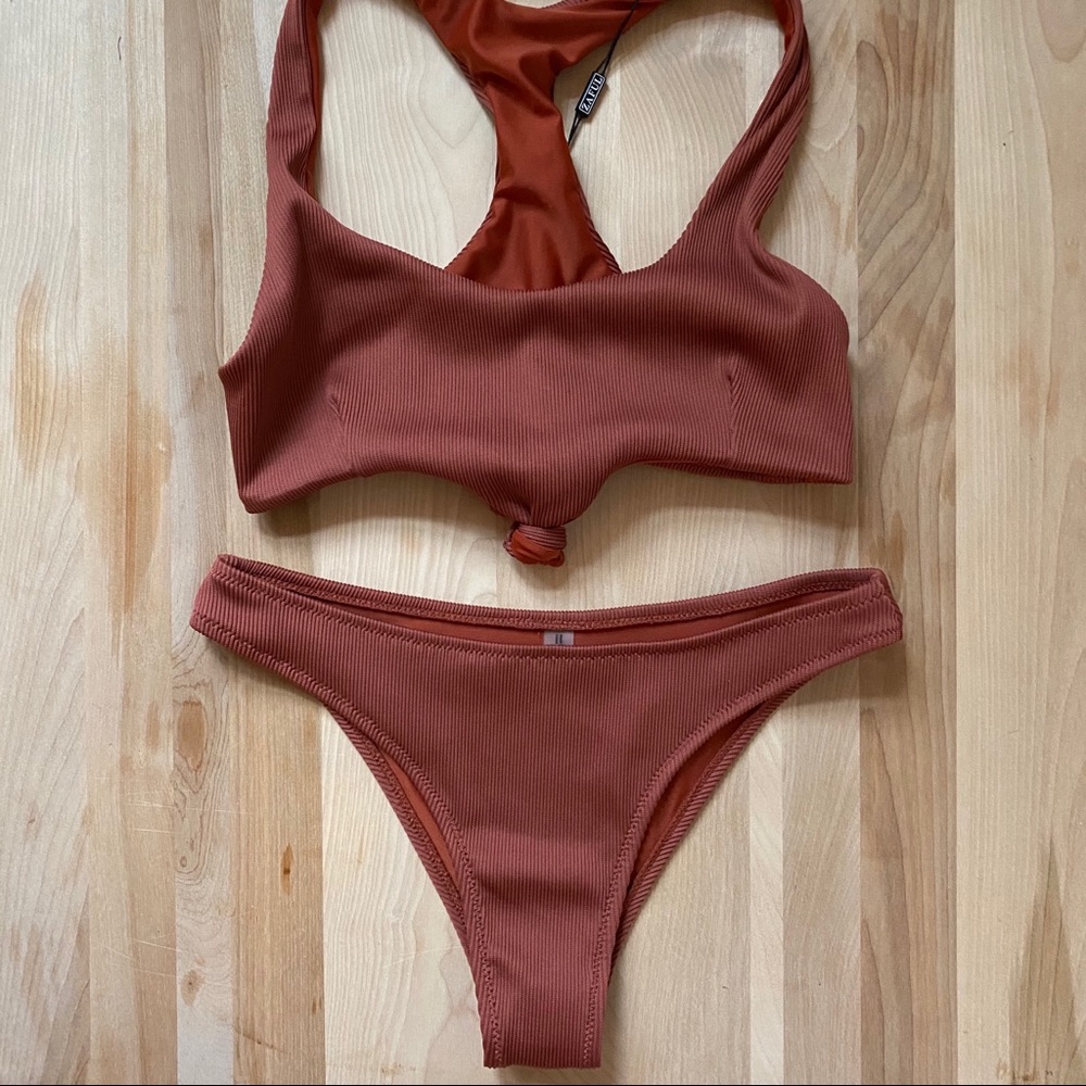 Tie front bikini